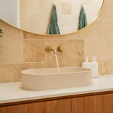 Jada Pill Concrete Above Counter Basin, Warm White fienza