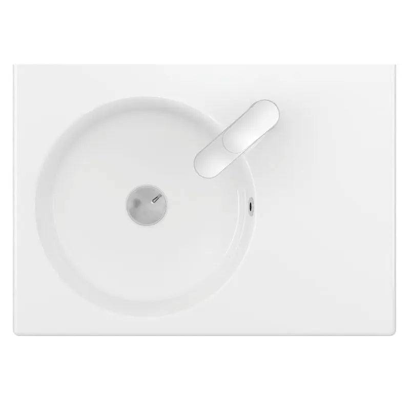 Reba Left Bowl Wall Basin, 1 Tap Hole fienza