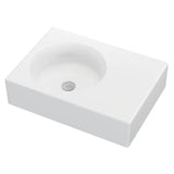 Reba Left Bowl Wall Basin, No Tap Hole fienza
