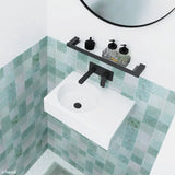 Reba Left Bowl Wall Basin, No Tap Hole fienza