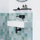 Reba Left Bowl Wall Basin, No Tap Hole fienza