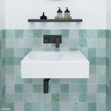 Reba Left Bowl Wall Basin, No Tap Hole fienza