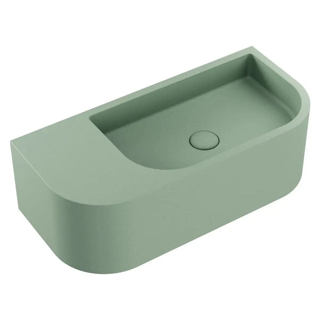 Blanca Concrete Wall Basin, Sage fienza