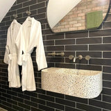 Blanca Concrete Wall Basin, Terrazzo fienza
