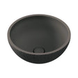 Alba Round Concrete Above Counter Basin, Warm Grey fienza