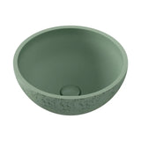 Alba Round Concrete Above Counter Basin, Sage fienza