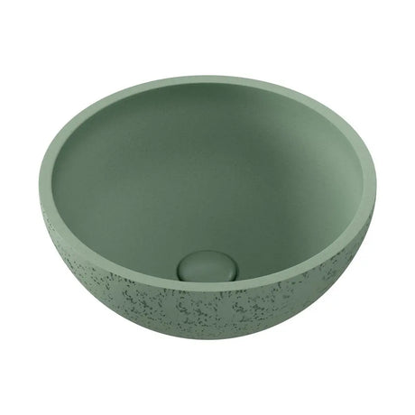 Alba Round Concrete Above Counter Basin, Sage fienza