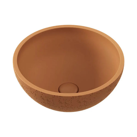 Alba Round Concrete Above Counter Basin, Tuscan fienza