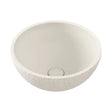 Alba Round Concrete Above Counter Basin, Warm White fienza