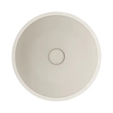 Alba Round Concrete Above Counter Basin, Warm White fienza