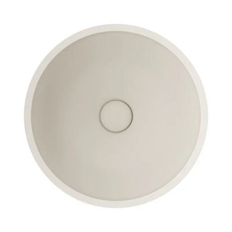 Alba Round Concrete Above Counter Basin, Warm White fienza