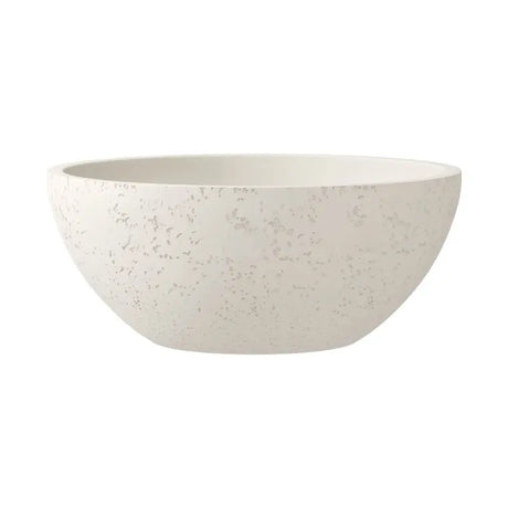 Alba Round Concrete Above Counter Basin, Warm White fienza