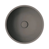 Alba Round Concrete Above Counter Basin, Warm Grey fienza