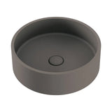 Jada Round Concrete Above Counter Basin, Warm Grey fienza