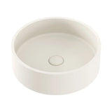 Jada Round Concrete Above Counter Basin, Warm White fienza