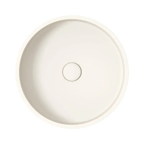 Jada Round Concrete Above Counter Basin, Warm White fienza