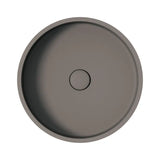 Jada Round Concrete Above Counter Basin, Warm Grey fienza