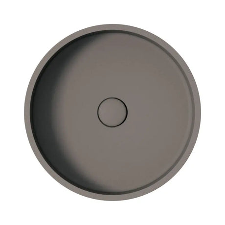 Jada Round Concrete Above Counter Basin, Warm Grey fienza