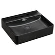 Petra Matte Black Above Counter Basin, 3 Tap Holes fienza