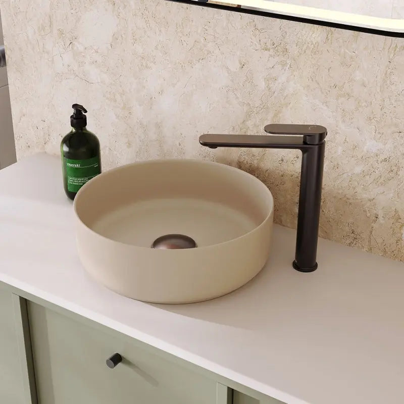 Reba Above Counter Basin, Matte Khaki fienza