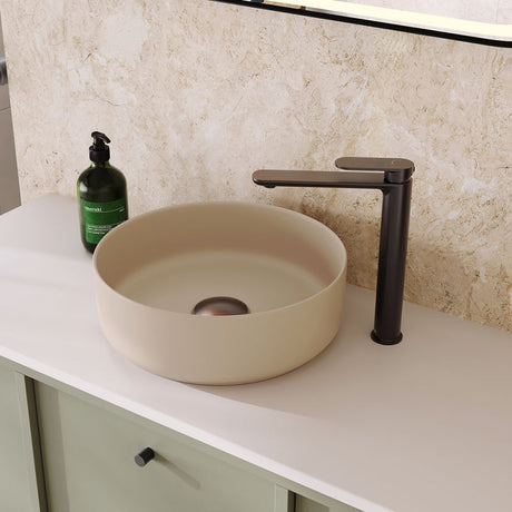 Reba Above Counter Basin, Matte Khaki fienza