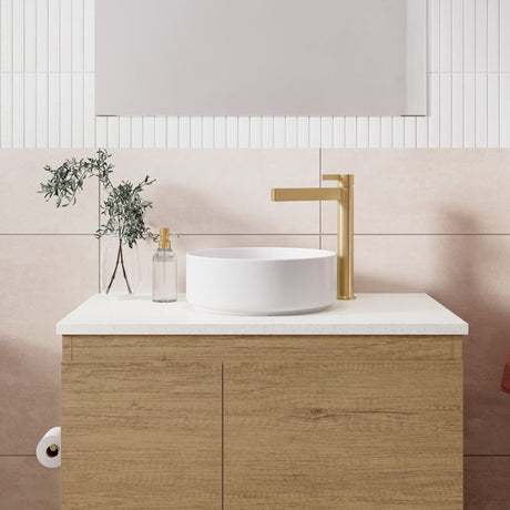 Reba Mini Above Counter Basin, Gloss White fienza