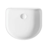 Eleanor Arch Above Counter Fluted Basin, Matte White fienza