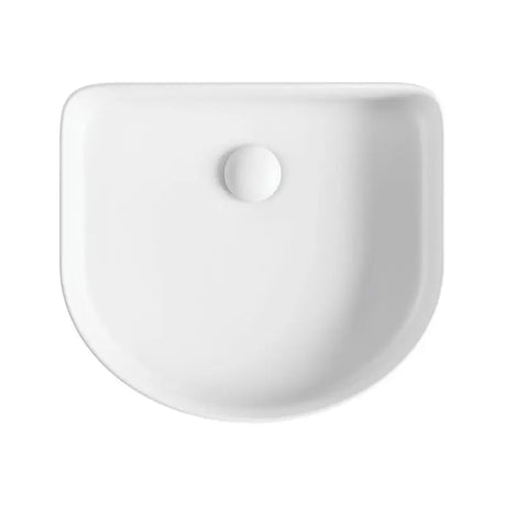 Eleanor Arch Above Counter Fluted Basin, Matte White fienza