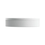 Eleanor Arch Above Counter Fluted Basin, Matte White fienza
