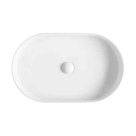 Eleanor Oval Above Counter Fluted Basin, Matte White fienza