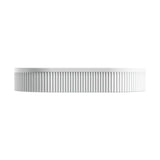 Eleanor Oval Above Counter Fluted Basin, Matte White fienza