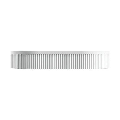 Eleanor Oval Above Counter Fluted Basin, Matte White fienza