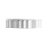 Eleanor Round Above Counter Fluted Basin, Matte White fienza