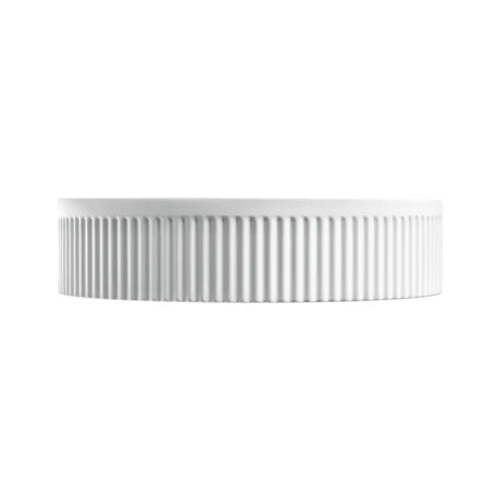 Eleanor Round Above Counter Fluted Basin, Matte White fienza