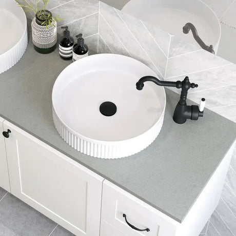 Eleanor Round Above Counter Fluted Basin fienza