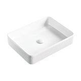 Eleanor Rectangular Above Counter Fluted Basin fienza