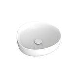 Pebble Small Above Counter Basin, Gloss White fienza