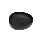 Pebble Small Above Counter Basin, Matte Black fienza