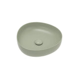 Pebble Small Above Counter Basin, Matte Olive fienza