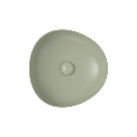 Pebble Small Above Counter Basin, Matte Olive fienza