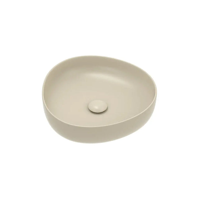 Pebble Small Above Counter Basin, Matte Khaki fienza