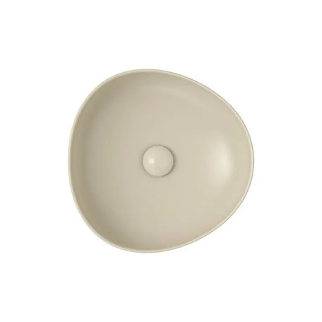 Pebble Small Above Counter Basin, Matte Khaki fienza