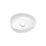 Pebble Small Above Counter Basin, Matte White fienza