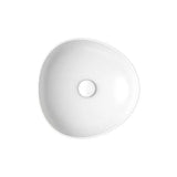 Pebble Small Above Counter Basin, Matte White fienza