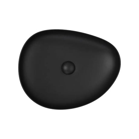 Pebble Medium Above Counter Basin, Matte Black fienza
