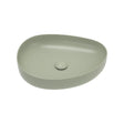 Pebble Medium Above Counter Basin, Matte Olive fienza