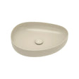 Pebble Medium Above Counter Basin, Matte Khaki fienza