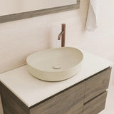 Pebble Medium Above Counter Basin, Matte Khaki fienza