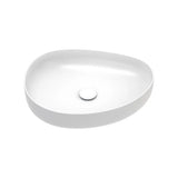 Pebble Medium Above Counter Basin, Matte White fienza