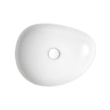 Pebble Medium Above Counter Basin, Matte White fienza